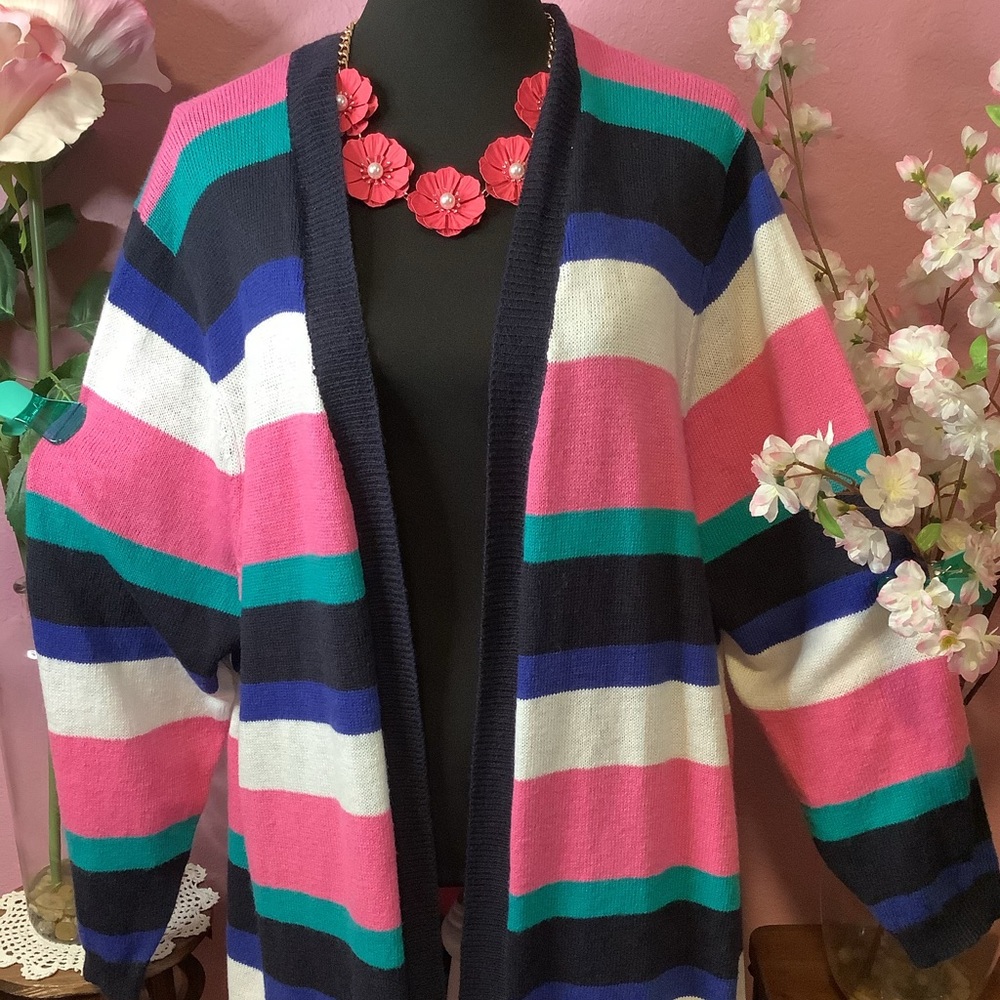 LOWEST🌺 NWT LANE BRYANT Sz 14/16 WOOL BLEND MULTI-COLOR SWEATER - Picture 4 of 14